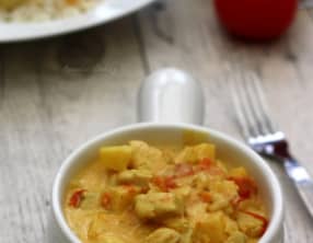 Curry de poulet au lait de coco
