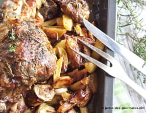 Gigot d’agneau rôti