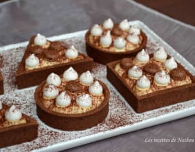 Tartelettes chocolat façon tiramisu