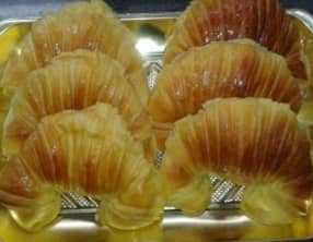 Croissants de pâte brioche