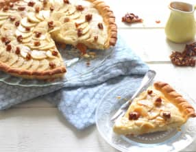 Tarte à la banane, noix de coco et caramel