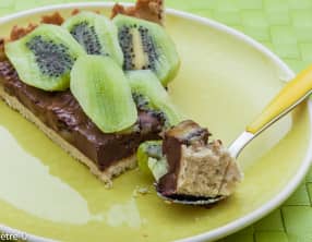 Tarte kiwis chocolat