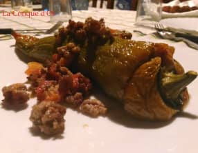 Poivrons cornus ou friggitelli farcis