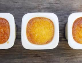 Crème aux œufs à la vanille.