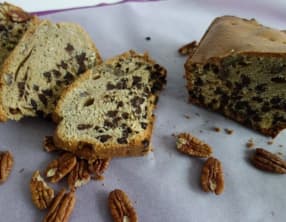 Gâteau crème de marrons, chocolat, noix de pécan et coco