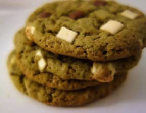 Cookies thé vert matcha aux 3 chocolats