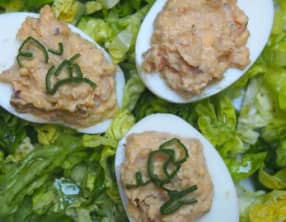 Oeufs farcis à l’émietté de sardine