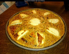 Tarte ratatouille et chevre frais