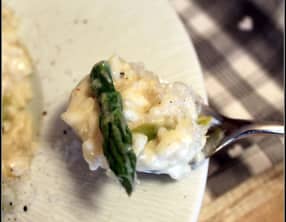 Risotto aux asperges vertes parmesan et mascarpone