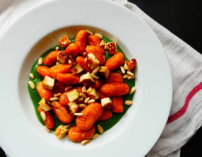 Gnocchi de patate douce, crème d’épinards