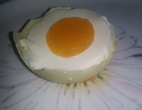 Oeuf de panna cotta à l'orange