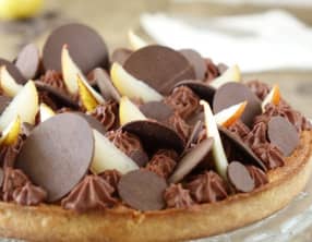 Tarte poire chocolat