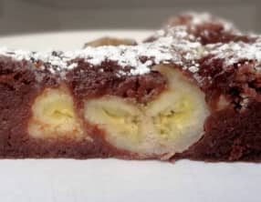 Fondant chocolat bananes