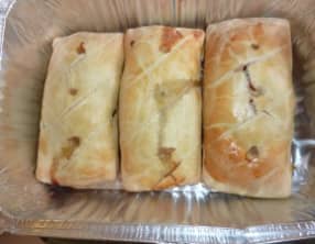 Chaussons à la viande hachée aromatisée au cognac