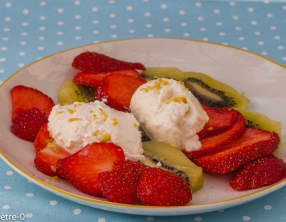 Salade de kiwis et de fraises