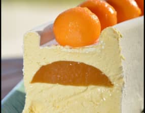 Entremet demi-lune mangue fruits de la passion