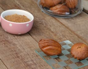 Mini madeleines au sucre de coco