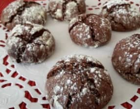 Biscuits craquelés chocolat Caraïbe