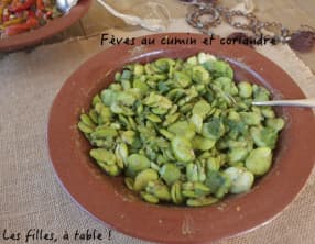 Salade de fèves au cumin et coriandre