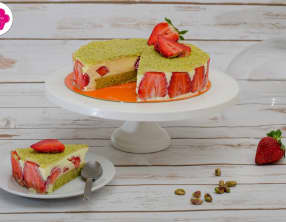 Fraisier à la pistache