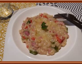 Crozetto aux lardons et poivrons