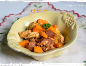 Fricassée de poulet au paprika fumé et au chorizo