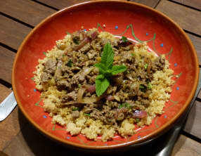 Bœuf sauté à la menthe