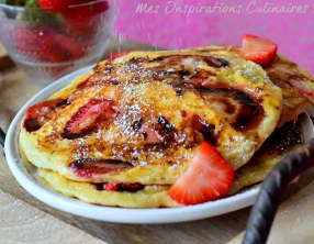 Pancakes moelleux aux fraises