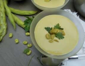 Velouté de fèves au lait de coco