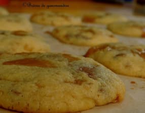 Cookies chocolat au lait et caramel