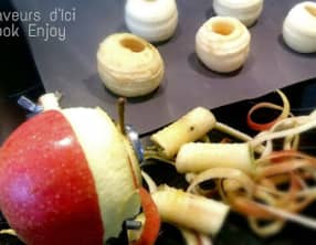 Pommes au four croustillantes aux amandes effilées et miel