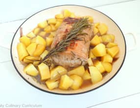 Rôti de porc au miel et au romarin