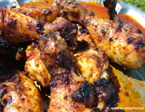 Cuisses de poulet au barbecue marinade au sirop d'érable