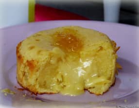 Coulant chocolat blanc et citron de Philippe Conticini