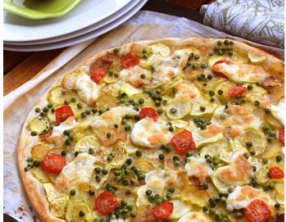 Tarte fine à la courgette