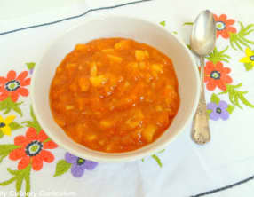 Compote abricots, pommes et bergamote