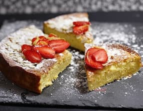 Gâteau au fromage blanc citron amandes et garriguettes