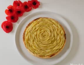 Tarte rosace aux pommes et crème d’amandes