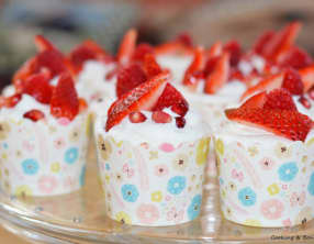 Cupcakes cidre, coco et fruits rouges