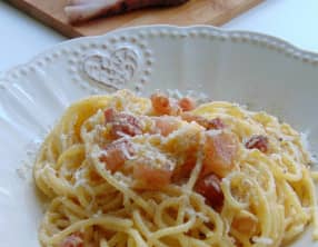 Spaghetti à la carbonara