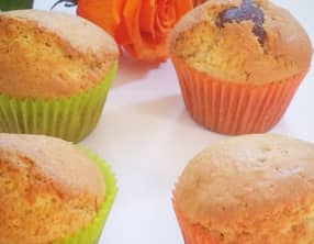 Muffin Nature au coeur Chocolat Lait ou Noir