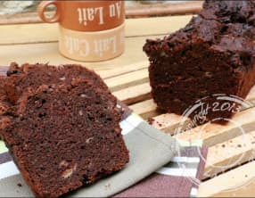 Banana bread healthy très cacao