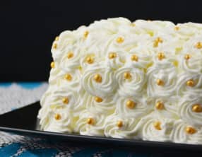 Cake glacé façon bûche de Noël