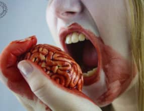 Brain cake d'Halloween