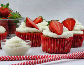 Cupcakes fraise chantilly