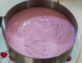 Cheesecake au cassis