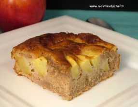 Clafoutis aux pommes et caroube