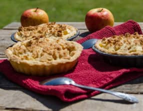 Tartelettes crumble aux pommes