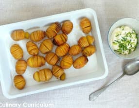 Pommes de terre grenailles hasselback