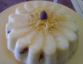 Gâteau au citron et framboises